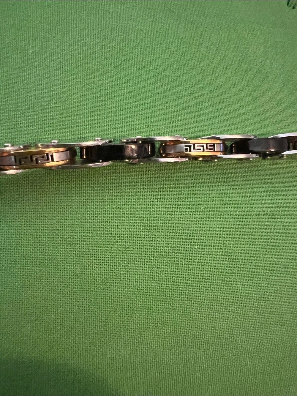 Stainless Steel Two-Tone Men's Bracelet - Silver and Gold